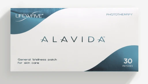 Caja del parche LifeWave Alavida de fototerapia