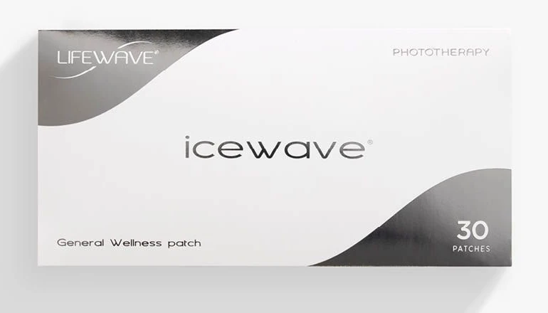 Caja del parche LifeWave IceWave de fototerapia
