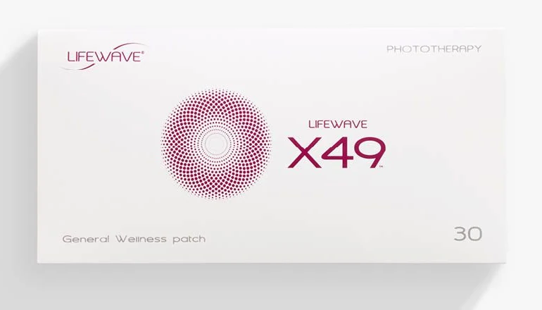 Caja del parche LifeWave X49 de fototerapia